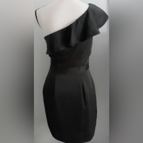 BCBGeneration Black One Shoulder Dress NWT - Picture 2 of 7